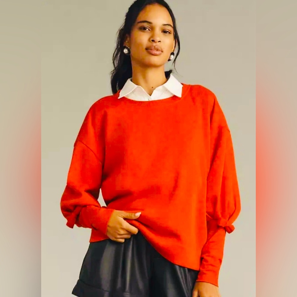 Maeve Red Crew Neck Sweater